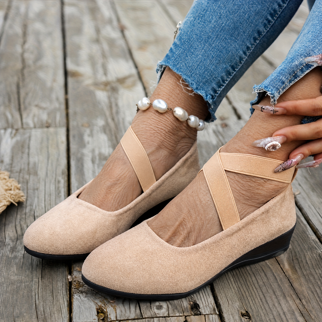 Elise™ | Crossover Comfort Wedges