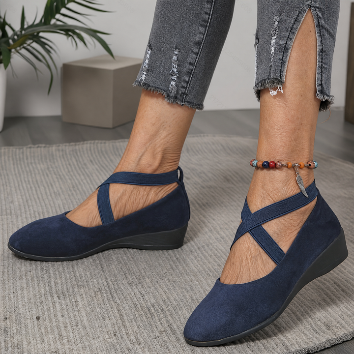 Elise™ | Crossover Comfort Wedges