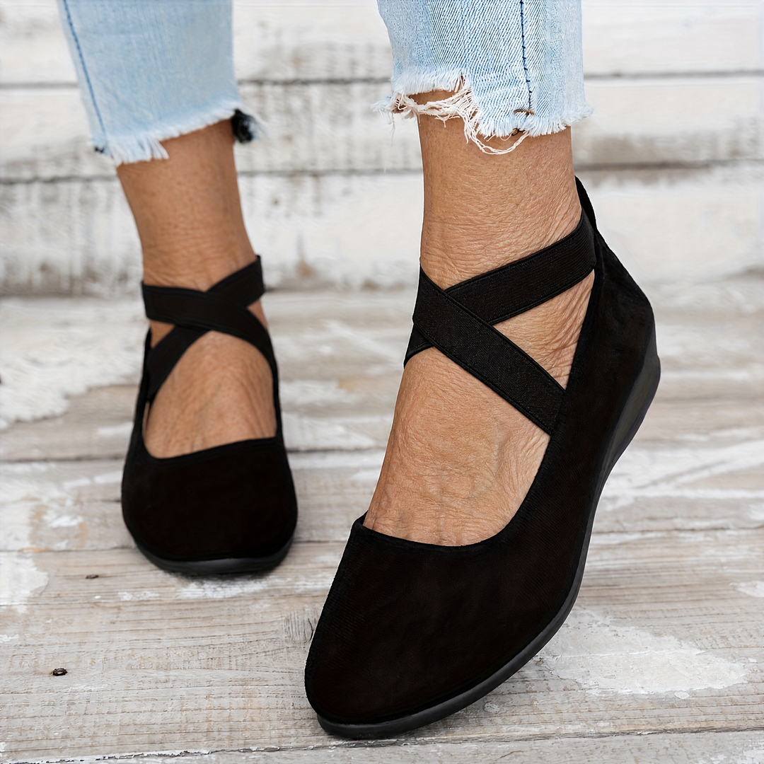 Elise™ | Crossover Comfort Wedges
