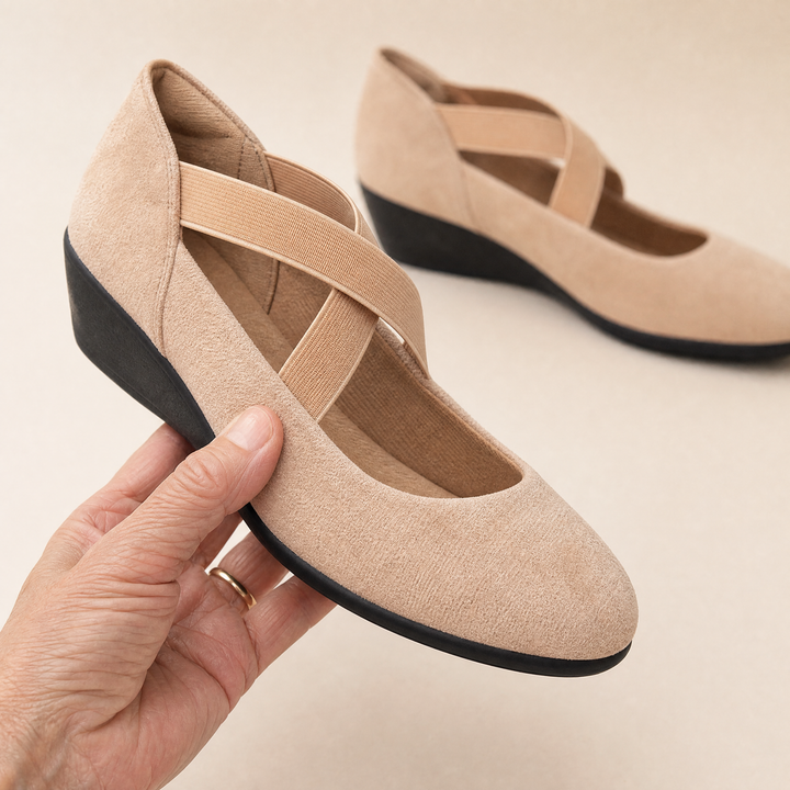 Elise™ | Crossover Comfort Wedges