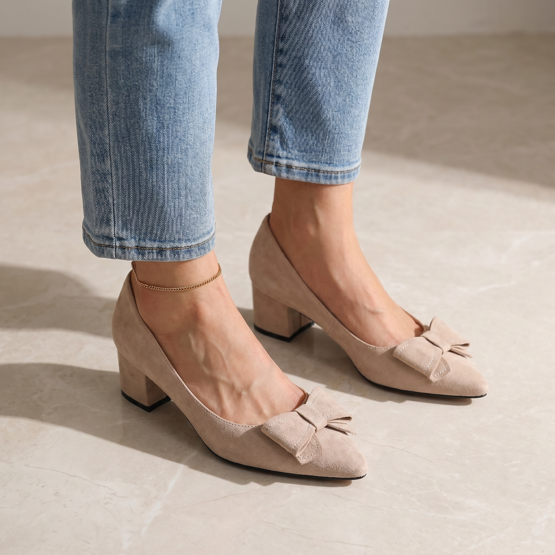 Serafina Elegance Heels – Timeless Bow Detail Pumps