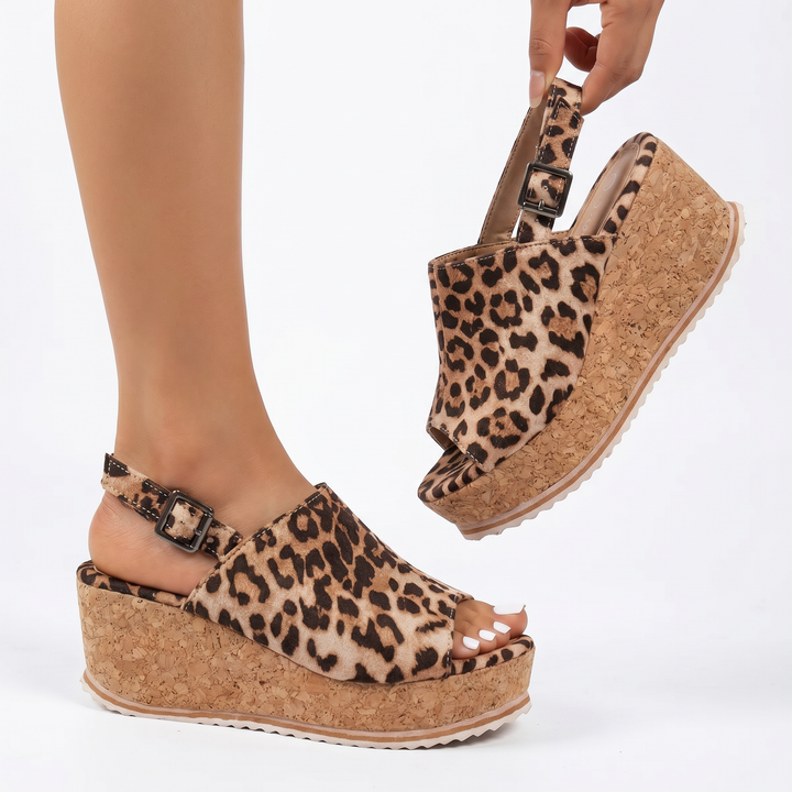 Cassandra™ | Cork Wedge Sandals
