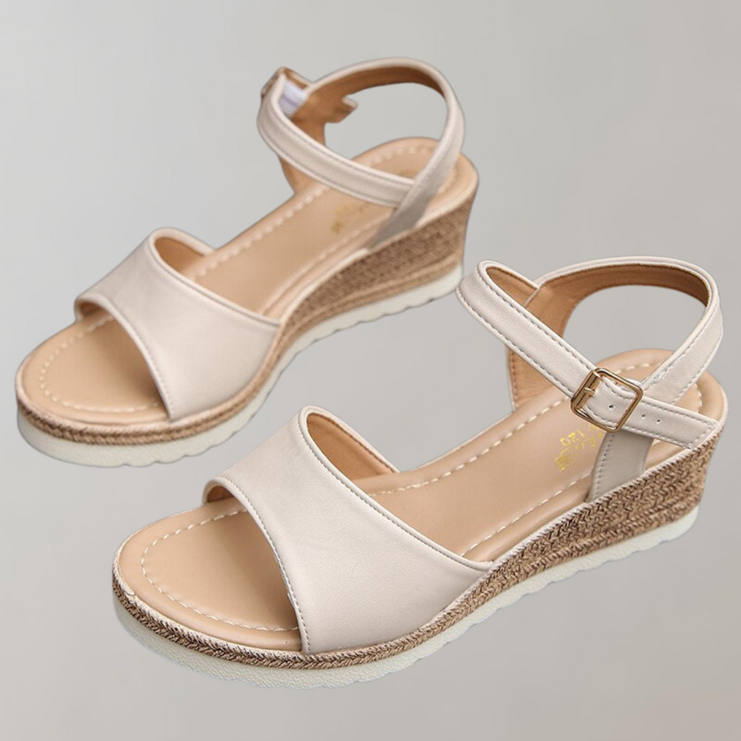 Roxanne | Women's Platform Wedge Ankle Strap Sandals